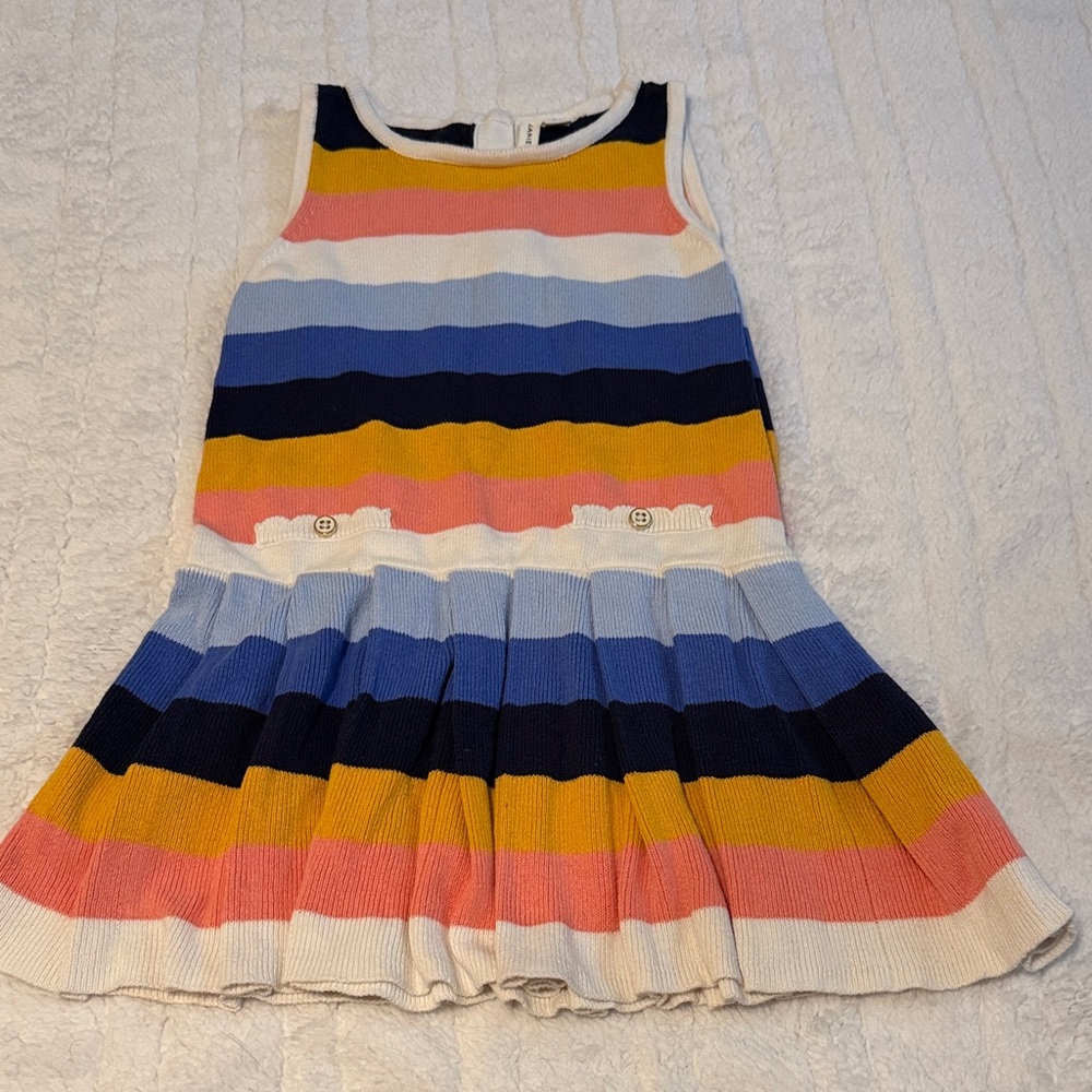 Colorful Striped Kids Dress
